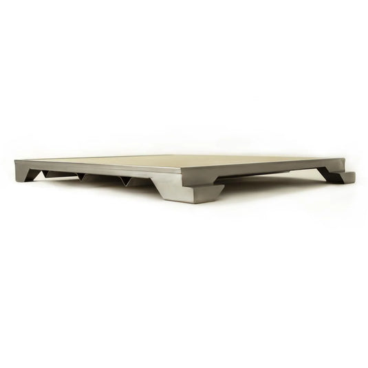Blaze 15-Inch Ceramic Pizza Stone with Stainless Steel Tray for Professional LUX Gas Grills