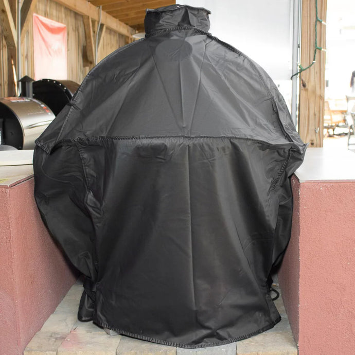 Blaze grill cover for Kamado 20-inch grills, durable water-resistant vinyl with soft felt backing