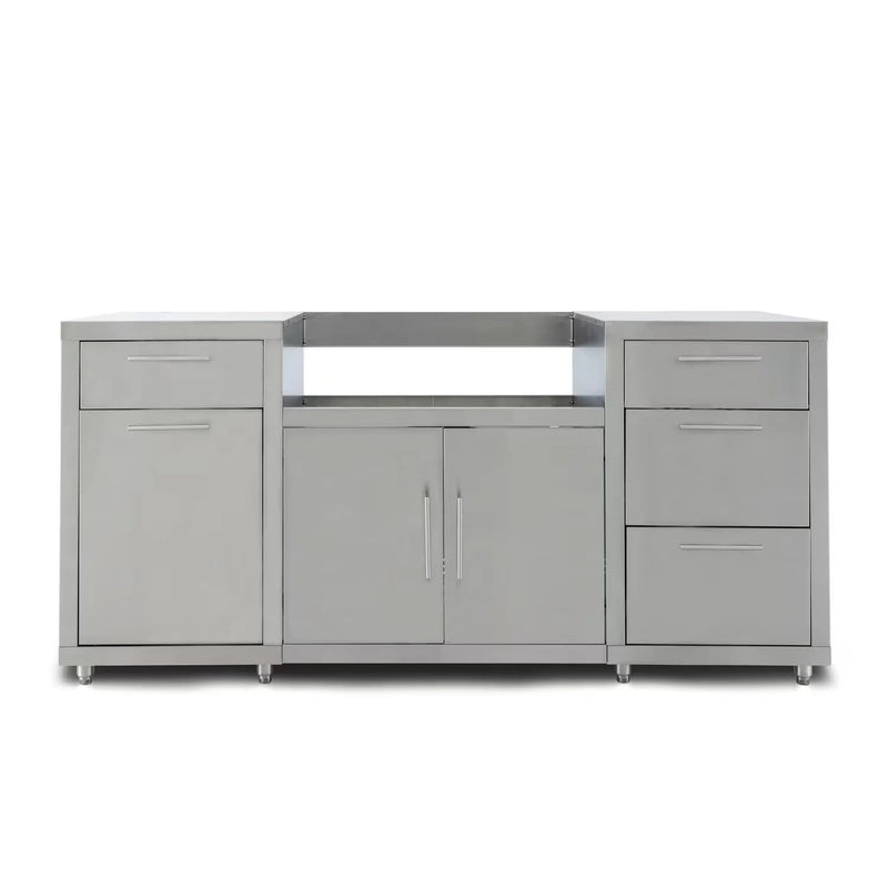 Load image into Gallery viewer, Blaze LTE 32-inch stainless steel gas grill island center with storage drawers and double doors
