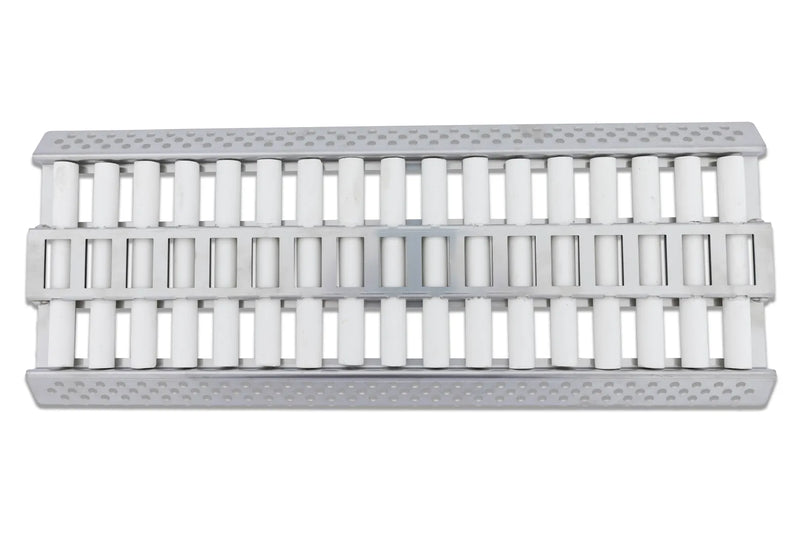 Load image into Gallery viewer,  Blaze LTE ceramic flame tamer with 304 stainless steel tray and white ceramic rods for even heat distribution in gas grills

