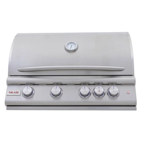 Blaze LTE+ 32-Inch 4-Burner Built-In Gas Grill with Lift-Assist Hood & Rear Infrared Burner