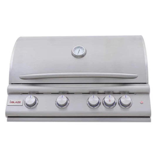 Blaze LTE+ 32-Inch 4-Burner Built-In Gas Grill with Lift-Assist Hood & Rear Infrared Burner