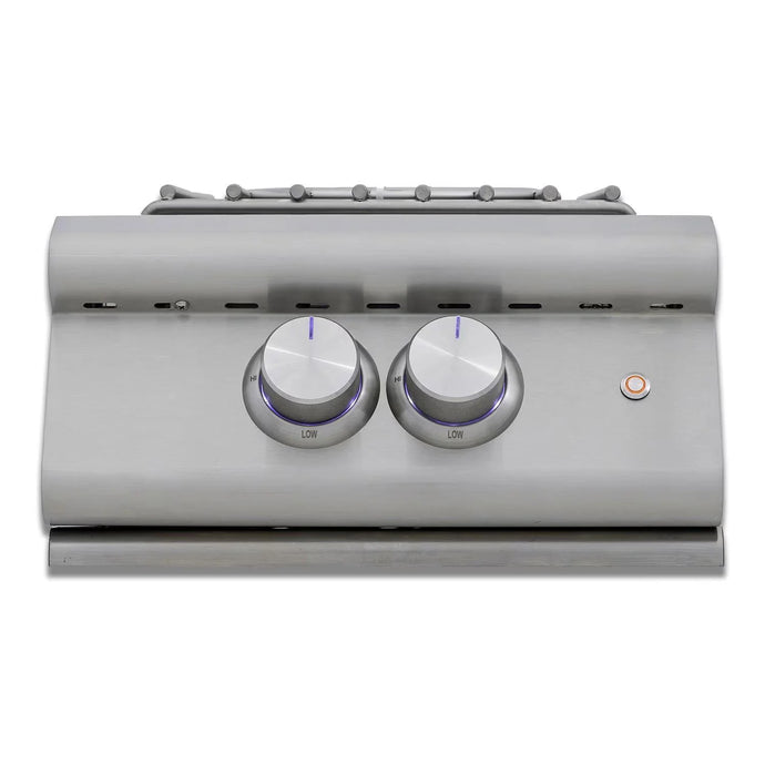 Blaze LTE+ built-in high performance power burner with wok ring and stainless steel lid