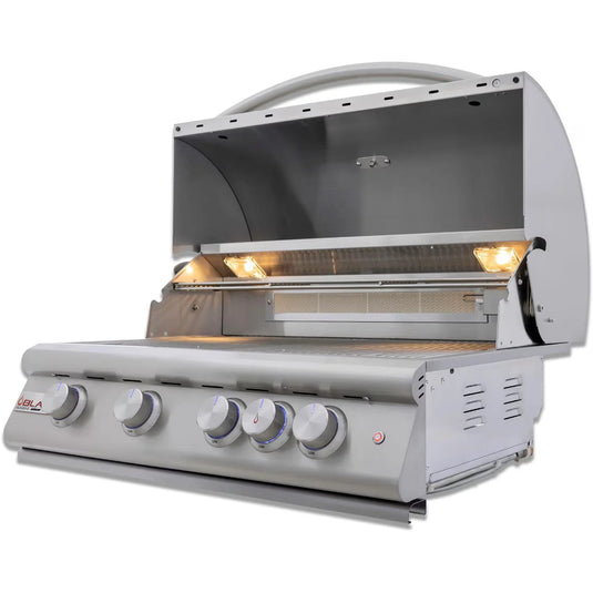 Blaze LTE+ Marine Grade 32-Inch 4-Burner Built-In Gas Grill with Lift-Assist Hood and Rear Infrared Burner