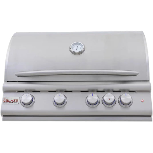 Blaze LTE+ Marine Grade 32-Inch 4-Burner Built-In Gas Grill with Lift-Assist Hood and Rear Infrared Burner