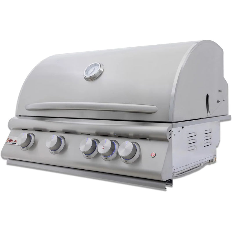 Load image into Gallery viewer, Blaze LTE+ Marine Grade 32-Inch 4-Burner Built-In Gas Grill with Lift-Assist Hood and Rear Infrared Burner
