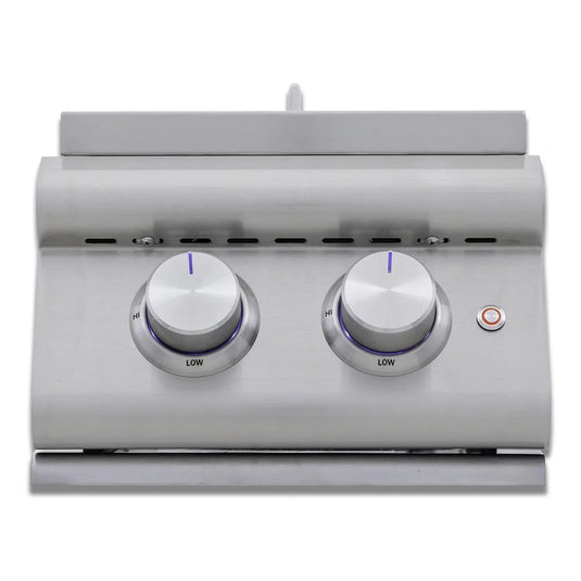 Blaze LTE+ Stainless Steel Double Side Burner with Lid