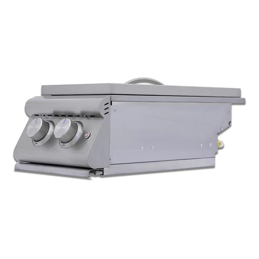 Blaze LTE+ Stainless Steel Double Side Burner with Lid