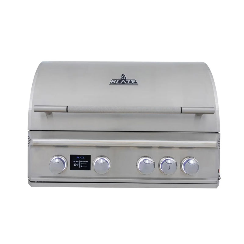 Load image into Gallery viewer, Blaze LTE PRO 32-Inch 4-Burner Built-in Gas Grill with Digital Temperature Screen and Rear Infrared Burner

