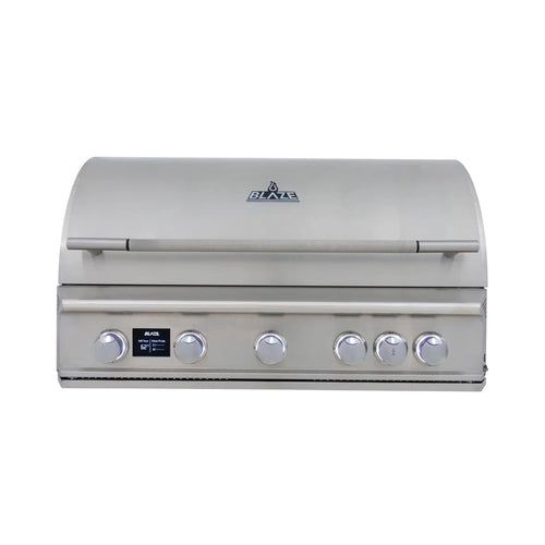 Blaze LTE PRO 40-Inch 5-Burner Built-in Gas Grill with Digital Temperature Screen and Rear Infrared Burner