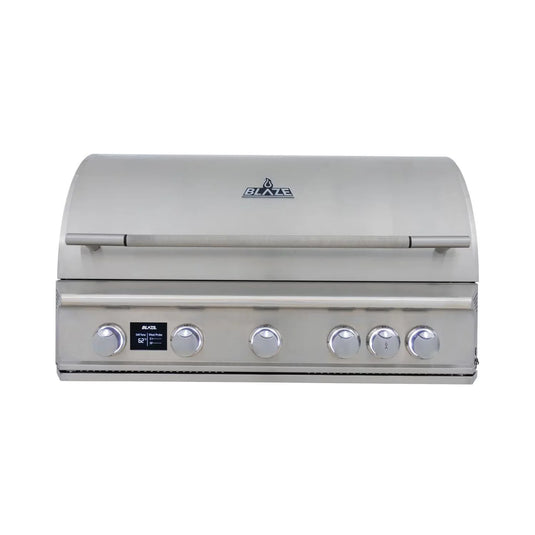 Blaze LTE PRO 40-Inch 5-Burner Built-in Gas Grill with Digital Temperature Screen and Rear Infrared Burner