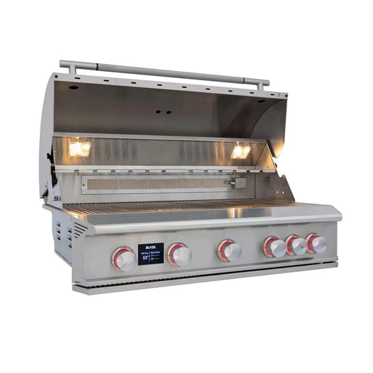 Blaze LTE PRO 40-Inch 5-Burner Built-in Gas Grill with Digital Temperature Screen and Rear Infrared Burner
