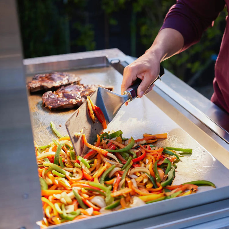Load image into Gallery viewer, Blaze LTE PRO 40-Inch built-in gas griddle with digital temperature screen and lift-assist lid in stainless steel
