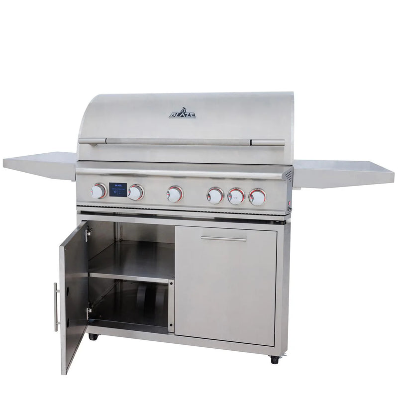Load image into Gallery viewer, Blaze LTE PRO 40-inch 5-Burner Gas Grill with Digital Temperature Screen, Rotisserie, and Stainless Steel Construction
