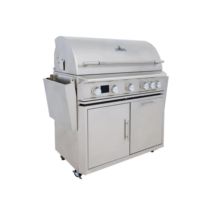 Load image into Gallery viewer, Blaze LTE+ 30-inch gas griddle with dual burners and lift-assist hood, available in propane and natural gas
