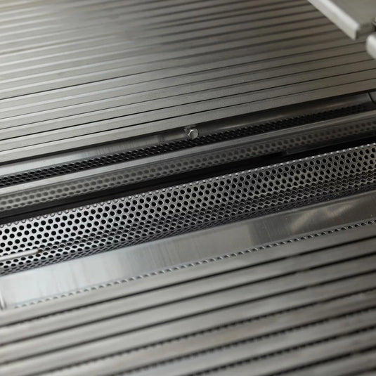 Blaze LTE+ 30-inch gas griddle with dual burners and lift-assist hood, available in propane and natural gas