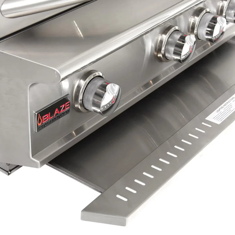 Load image into Gallery viewer, Blaze Professional LUX 44-Inch 4-Burner Built-In Gas Grill with Rear Infrared Burner in Stainless Steel
