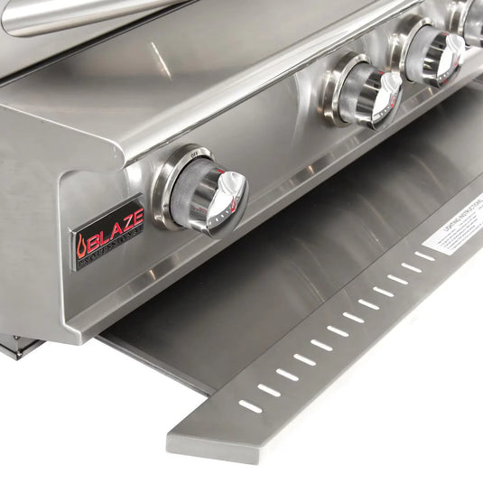 Blaze Professional LUX 44-Inch 4-Burner Gas Grill with Rear Infrared Burner – Premium 304 stainless steel freestanding grill for natural gas or propane