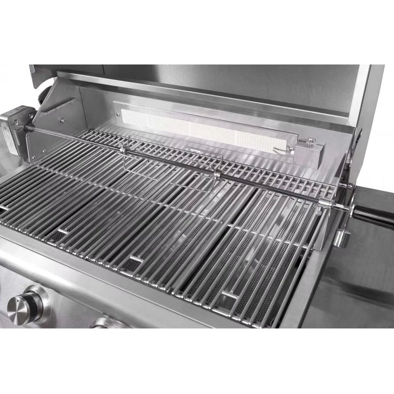 Load image into Gallery viewer, Blaze Rotisserie Kit for 40-Inch Gas Grills – Stainless steel kit with motor, spit rod, forks, and counter balance for Blaze LTE and LTE PRO grills
