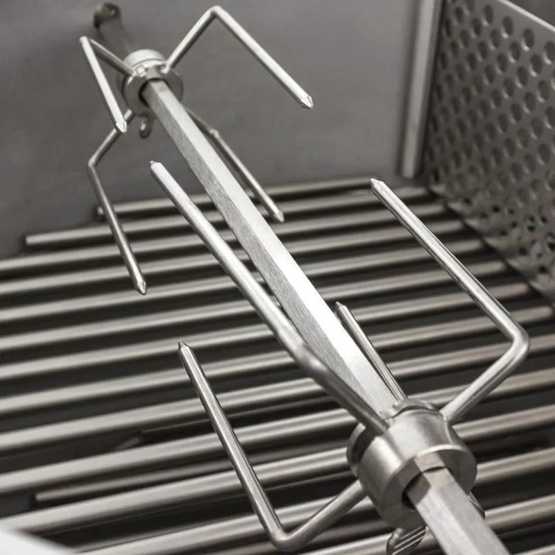 Load image into Gallery viewer, Blaze Rotisserie Kit for Kamado Grill – Stainless steel kit with motor, spit rod, and forks for Blaze Kamado grills
