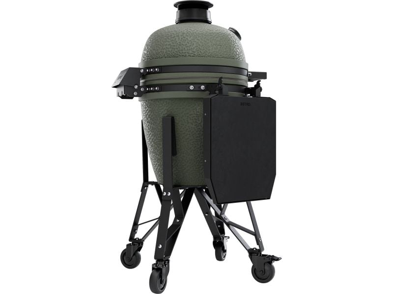 Load image into Gallery viewer, BSTRD.CORE 15 3/4-inch Medium Complete Kamado Grill in Alpine Green with ceramic body and modular side tables
