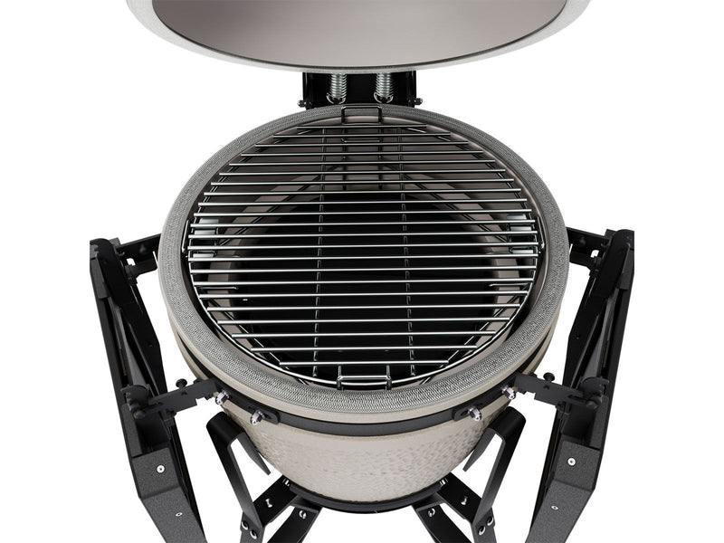 Load image into Gallery viewer, BSTRD.CORE 15 3/4-inch Medium Complete Kamado Grill in Desert Sand with stainless steel cooking grate and modular side tables
