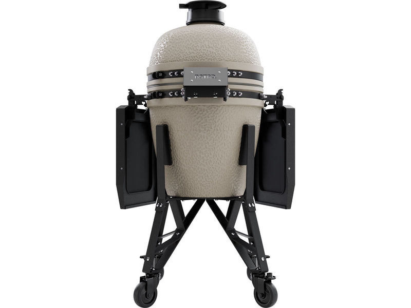 Load image into Gallery viewer, BSTRD.CORE 15 3/4-inch Medium Complete Kamado Grill in Desert Sand with stainless steel cooking grate and modular side tables
