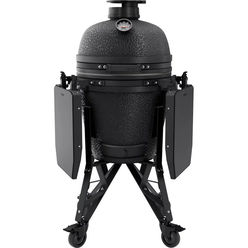 Load image into Gallery viewer, BSTRD.CORE 15 3/4-inch Medium Complete Kamado Grill in Graphite with stainless steel cooking grate and ergonomic fiberglass handle

