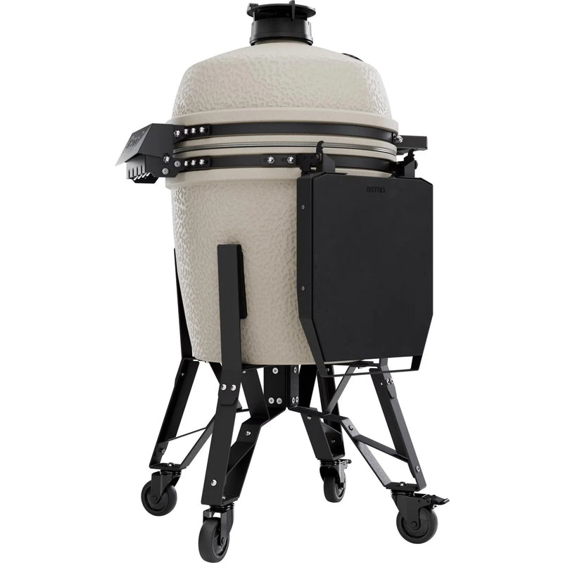 Load image into Gallery viewer, BSTRD.PRO 19 1/4-inch Large Complete Kamado Grill in Desert Sand – premium ceramic charcoal grill with stand and wheels
