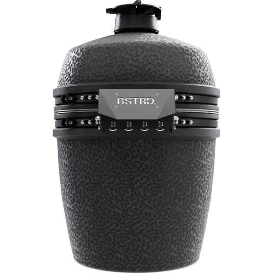 BSTRD.PRO 19 1/4-inch Large Solo Kamado Grill in Graphite – premium built-in ceramic charcoal grill with split cooking grid
