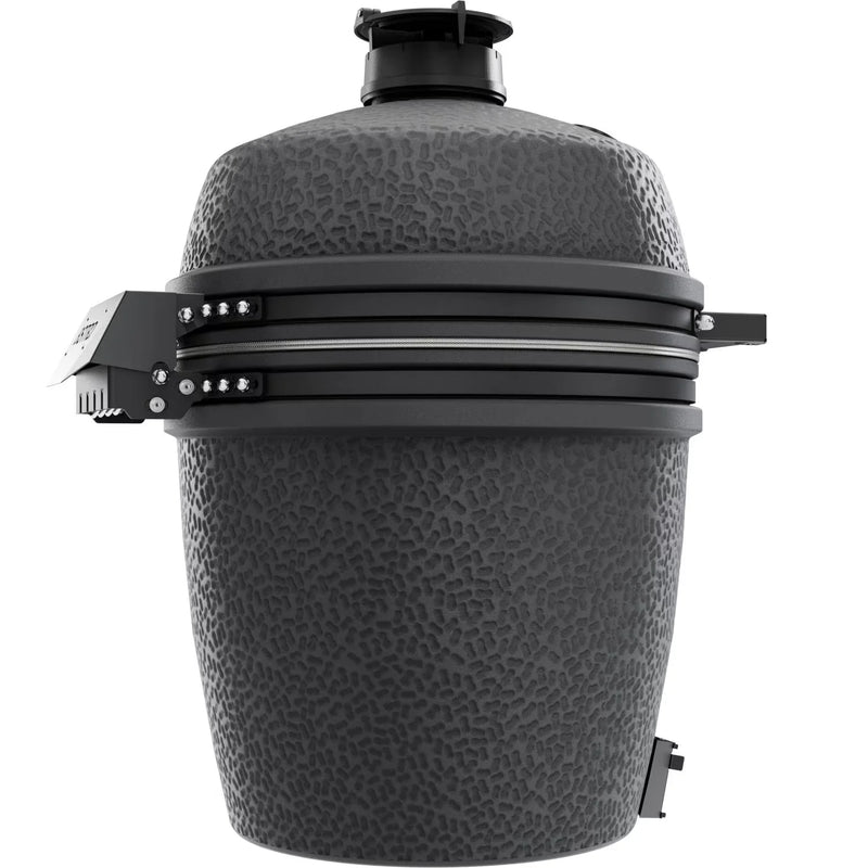 Load image into Gallery viewer, BSTRD.PRO 19 1/4-inch Large Solo Kamado Grill in Graphite – premium built-in ceramic charcoal grill with split cooking grid
