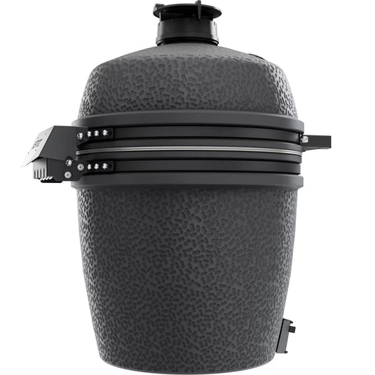 BSTRD.PRO 19 1/4-inch Large Solo Kamado Grill in Graphite – premium built-in ceramic charcoal grill with split cooking grid