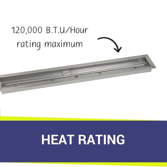 48" x 6" Stainless Steel Linear Channel Drop-In Pan with S.I.T. System - Whole House Propane Bundle