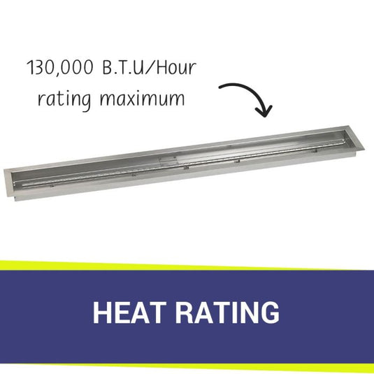 60" x 6" Stainless Steel Linear Channel Drop-In Pan with S.I.T. System - Whole House Propane