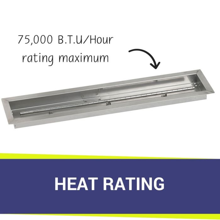 Load image into Gallery viewer, 36&quot; x 6&quot; Stainless Steel Linear Channel Drop-In Pan with S.I.T. System - Natural Gas Bundle
