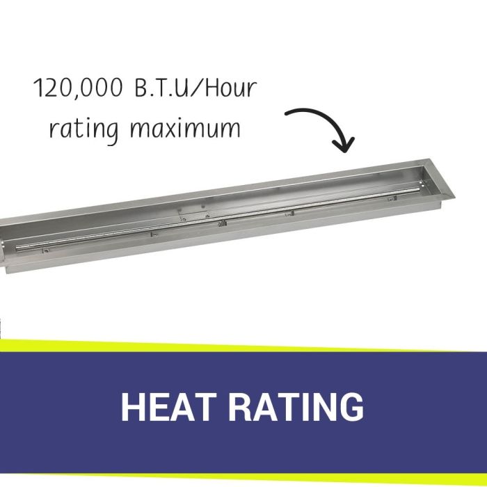 Load image into Gallery viewer, 48&quot; x 6&quot; Stainless Steel Linear Channel Drop-In Pan with S.I.T. System - Natural Gas Bundle
