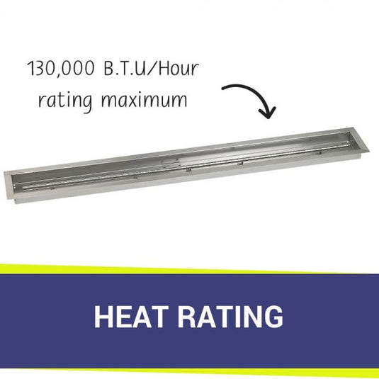 60" x 6" Stainless Steel Linear Channel Drop-In Pan with S.I.T. System - Natural Gas Bundle