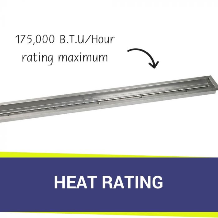 Load image into Gallery viewer, 72&quot; x 6&quot; Stainless Steel Linear Channel Drop-In Pan with S.I.T. System - Natural Gas Bundle
