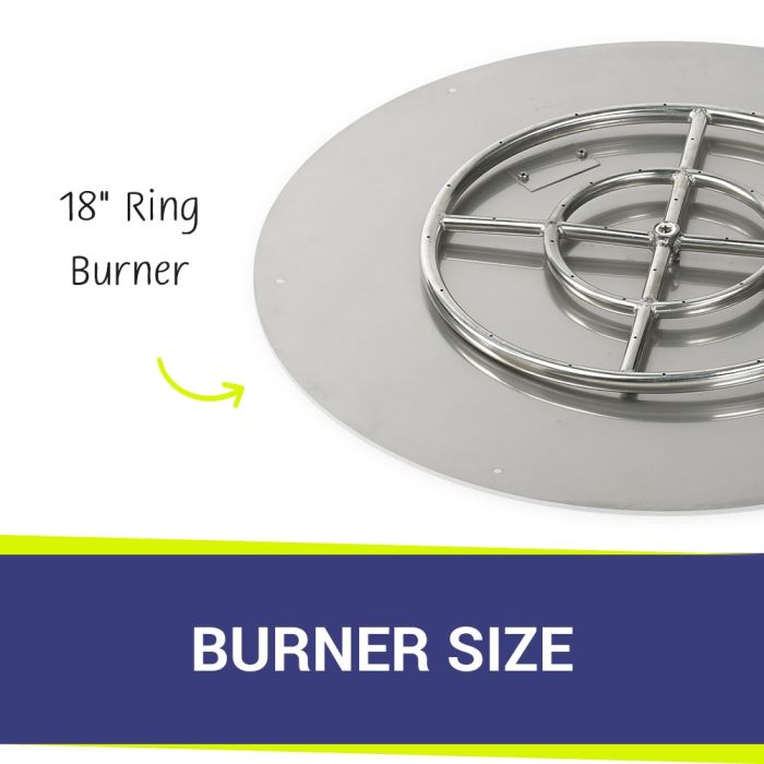 Load image into Gallery viewer, 30&quot; Round Stainless Steel Flat Pan With 18&quot; Fire Ring
