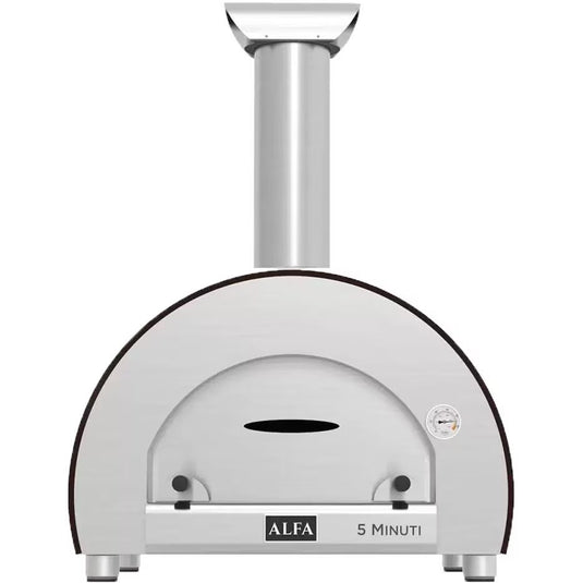 Alfa 5 Minuti 23-Inch Outdoor Countertop Wood-Fired Pizza Oven - Copper