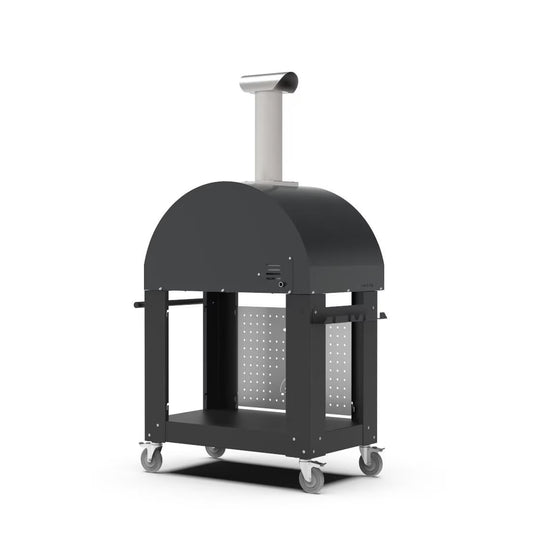 Alfa Classico 2 Pizze Propane Pizza Oven W/ Natural Gas Conversion Kit and Oven Base - Ardesia Grey