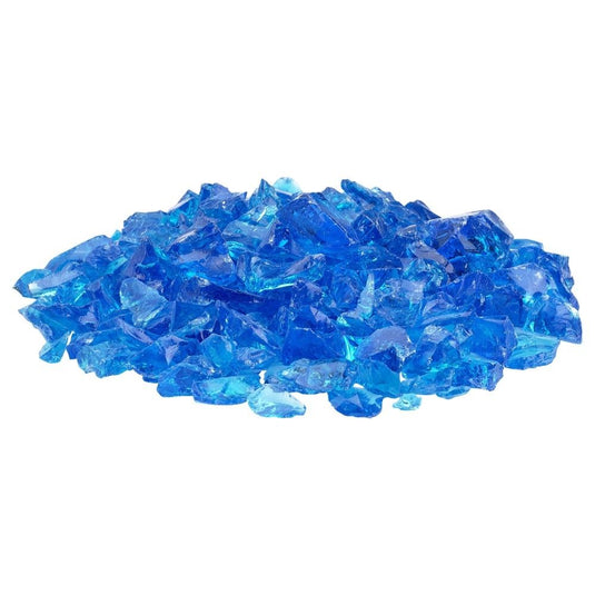 Turquoise Medium Fire Pit Glass