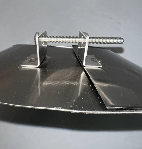 Chimney Products, Inc. storm collar in stainless steel and regular steel powder coated black