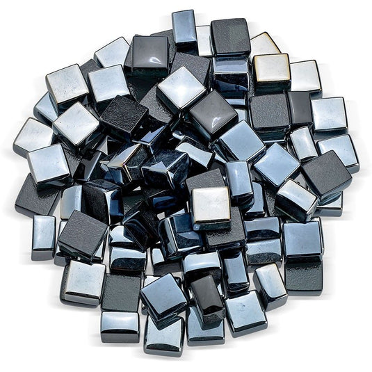 1/2" Black Luster Fire Glass 2.0