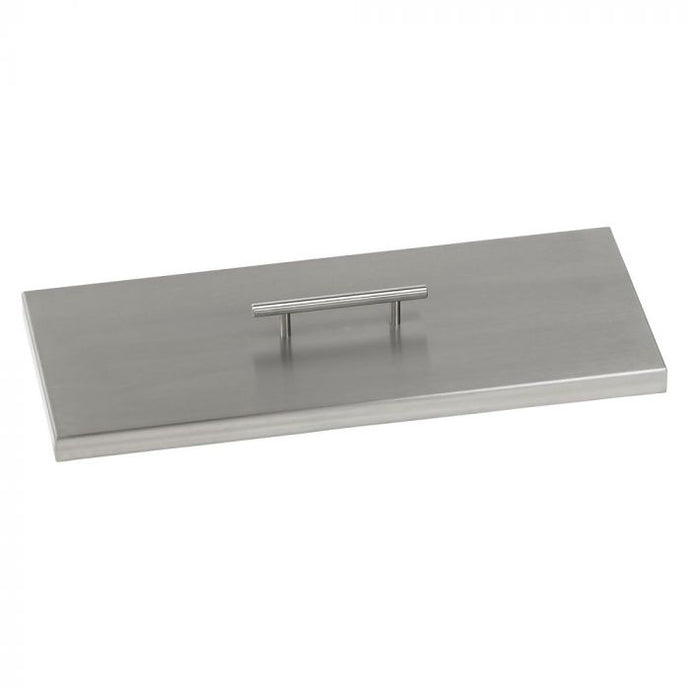 Stainless Steel Cover for Rectangular Drop-In Fire Pit Pan