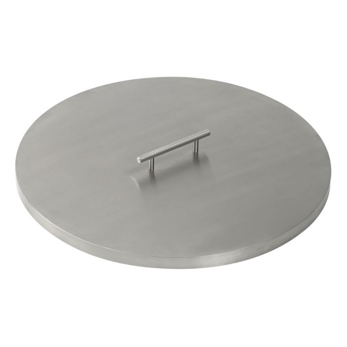 Load image into Gallery viewer, Stainless Steel Cover for Round Drop-In Fire Pit Pan
