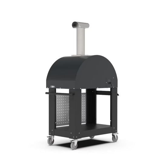 Alfa Classico 2 Pizze Propane Pizza Oven W/ Natural Gas Conversion Kit and Oven Base - Ardesia Grey