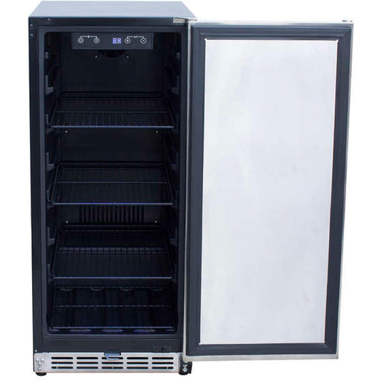 Summerset 15-Inch Outdoor Rated Fridge w/ Stainless Door