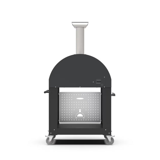 Alfa Classico 2 Pizze Propane Pizza Oven W/ Natural Gas Conversion Kit and Oven Base - Ardesia Grey