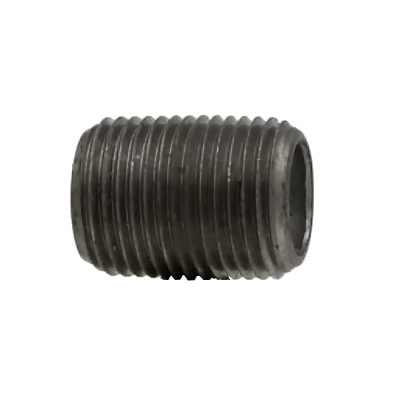 Dante 1/2 inch black malleable CLS nipple rated for 300 PSI